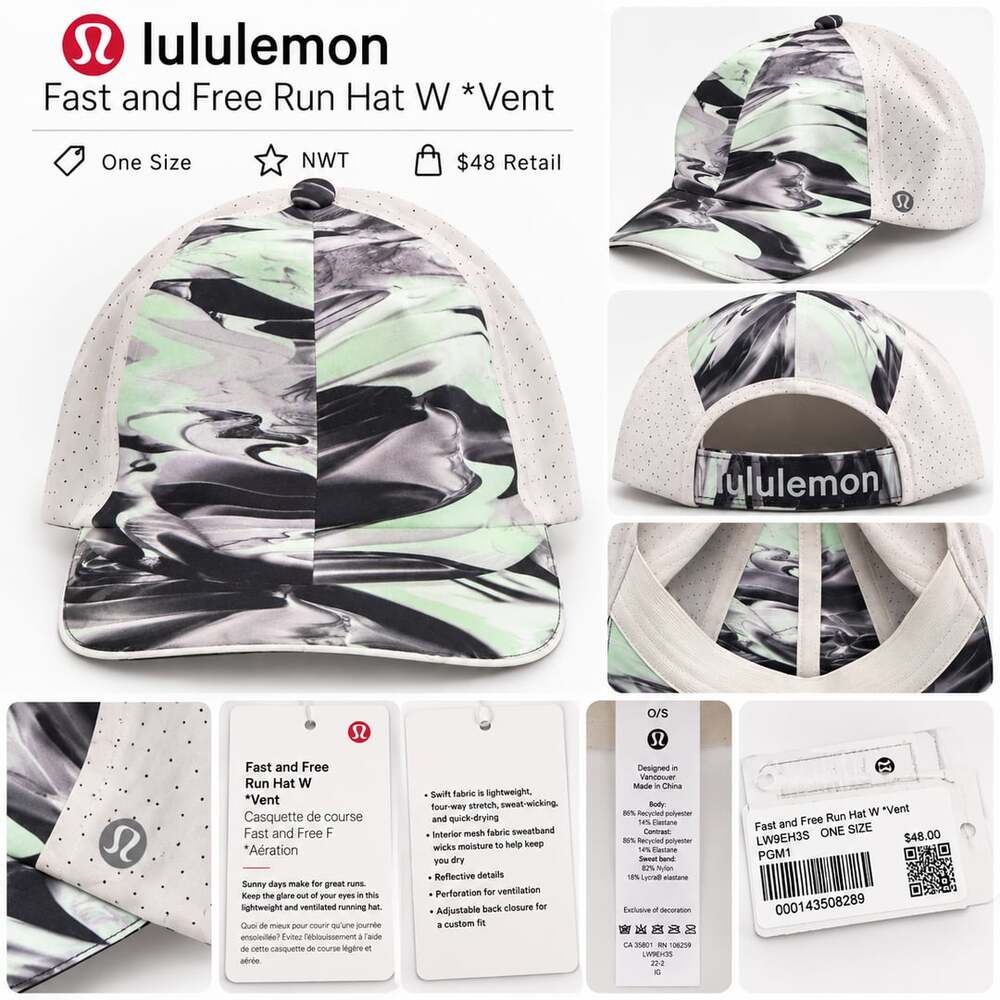 Lululemon Fast and Free Run Hat W *Vent NWT One Size $48 Retail